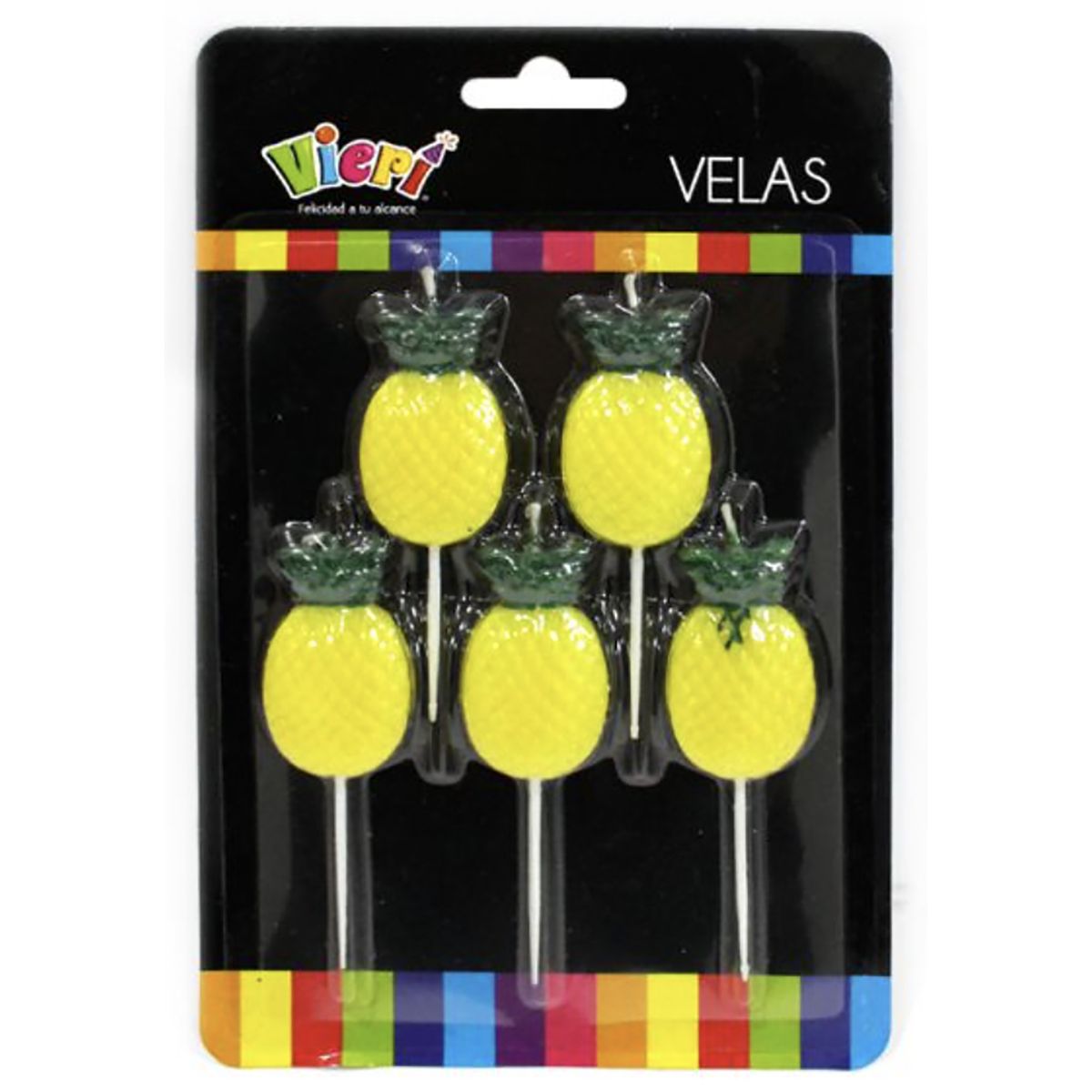 CARNAVAL - Set 5 velas piñas