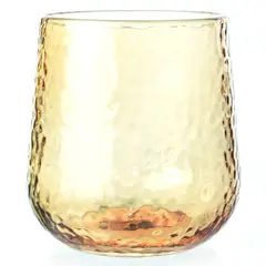 JUST HOME COLLECTION - Vaso de vidrio martillado