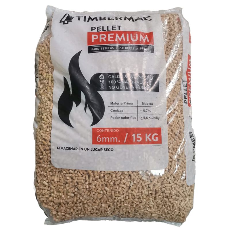 TIMBERMAC - Saco Pellet Premium 15Kg Timbermac