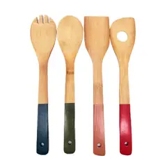 JUST HOME COLLECTION - Set de 4 utensilios con estampado
