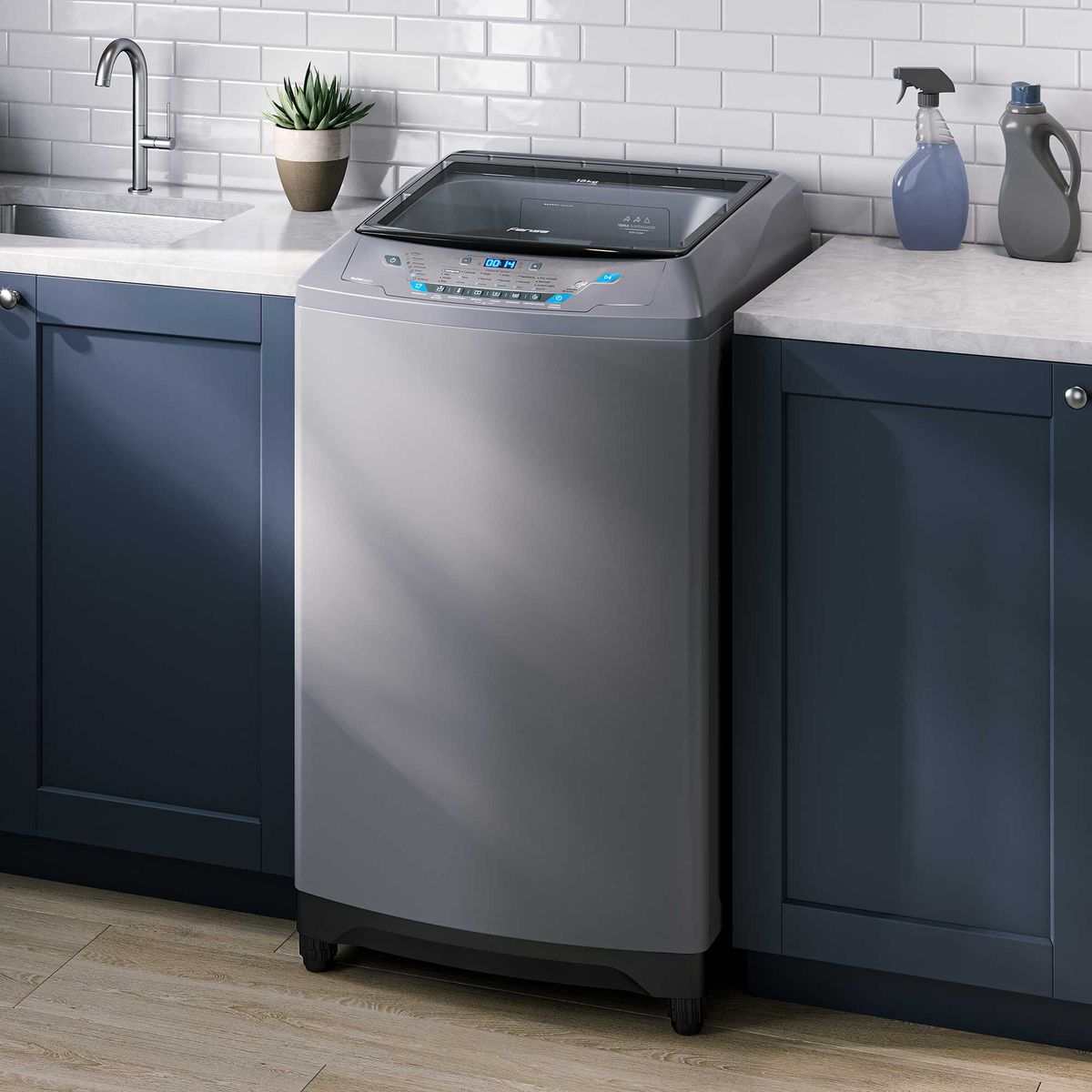 FENSA - Lavadora Carga Superior 18 Silver Premium Care 18 SZ