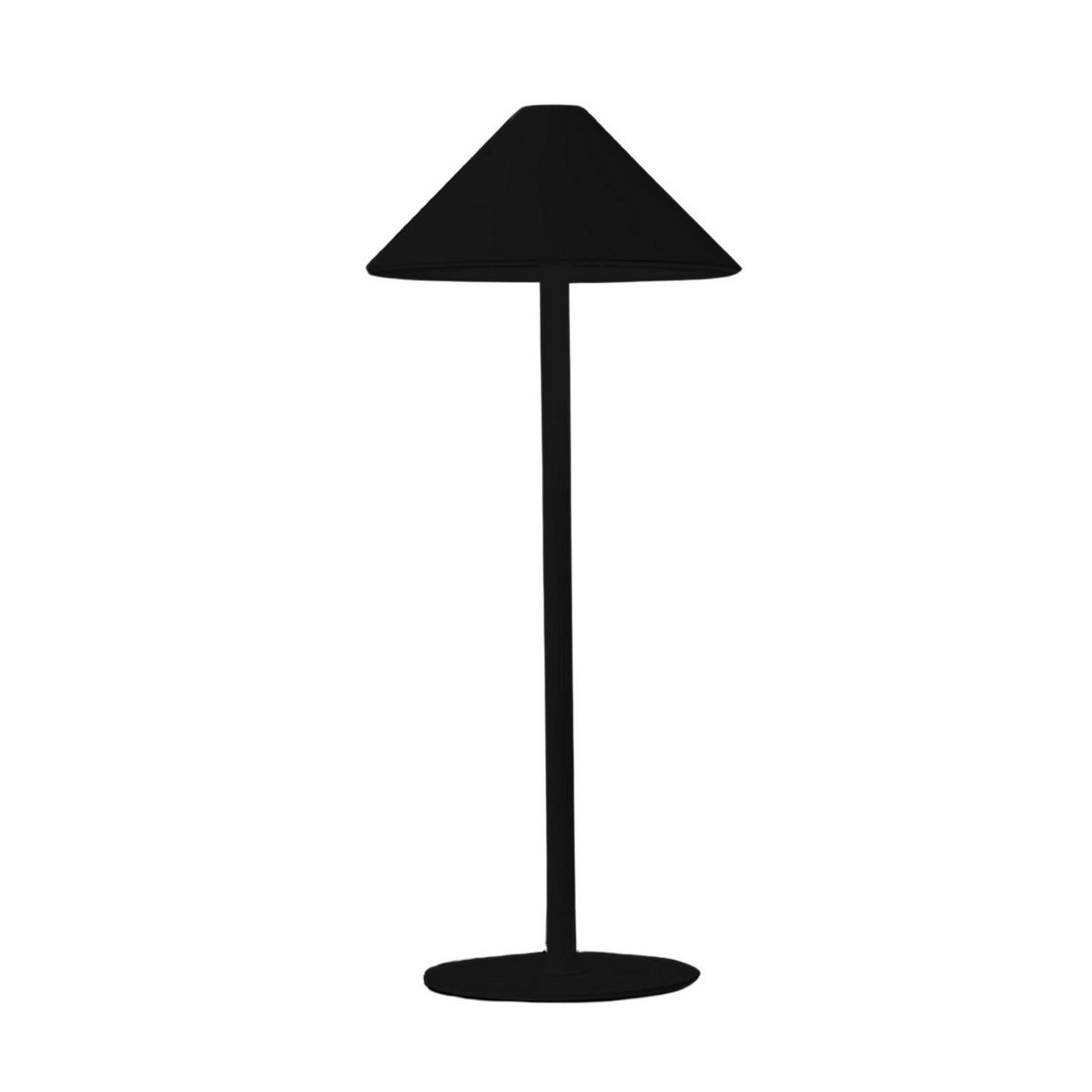 LEDZONE - Lampara Escritorio Touch Negro 14x28 cm