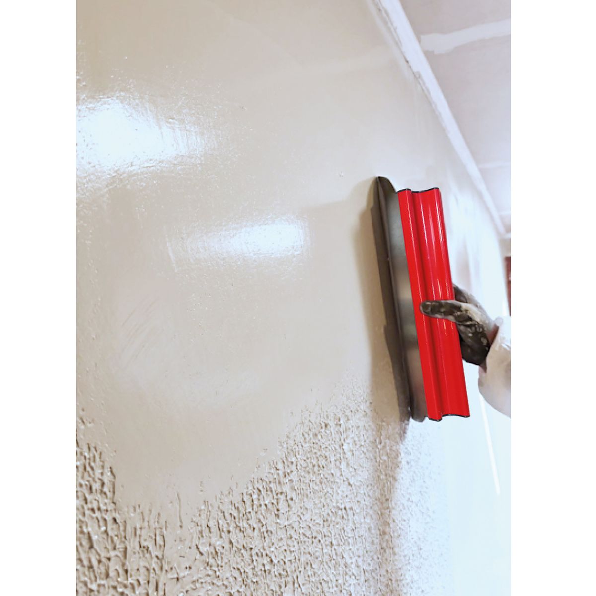 LIZCAL - Llana Alisadora para Pasta-Yeso Hoja Extendida Acero Inoxidable 25 cm