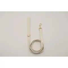 PETIZOOS - Correa tela terciopelo talla L, color beige