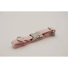 PETIZOOS - Collar tela cotelé talla M, color rosado