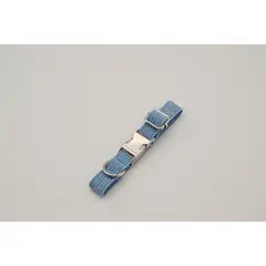 PETIZOOS - Collar tela cotelé talla M, color azul