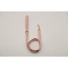 PETIZOOS - Correa tela corderito talla M, color rosado