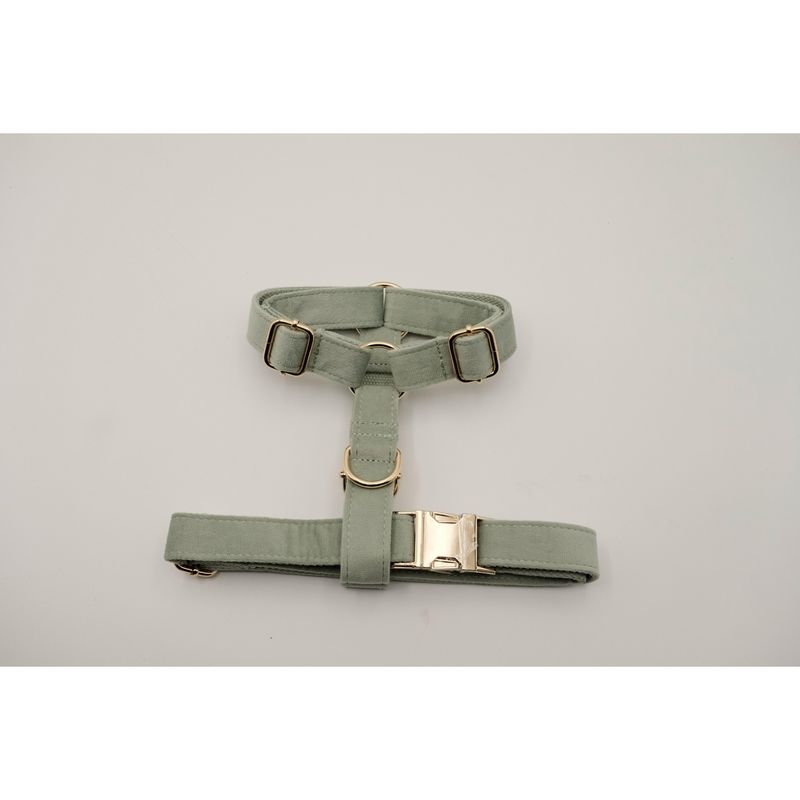 PETIZOOS - Arnés tela terciopelo talla XL, color verde
