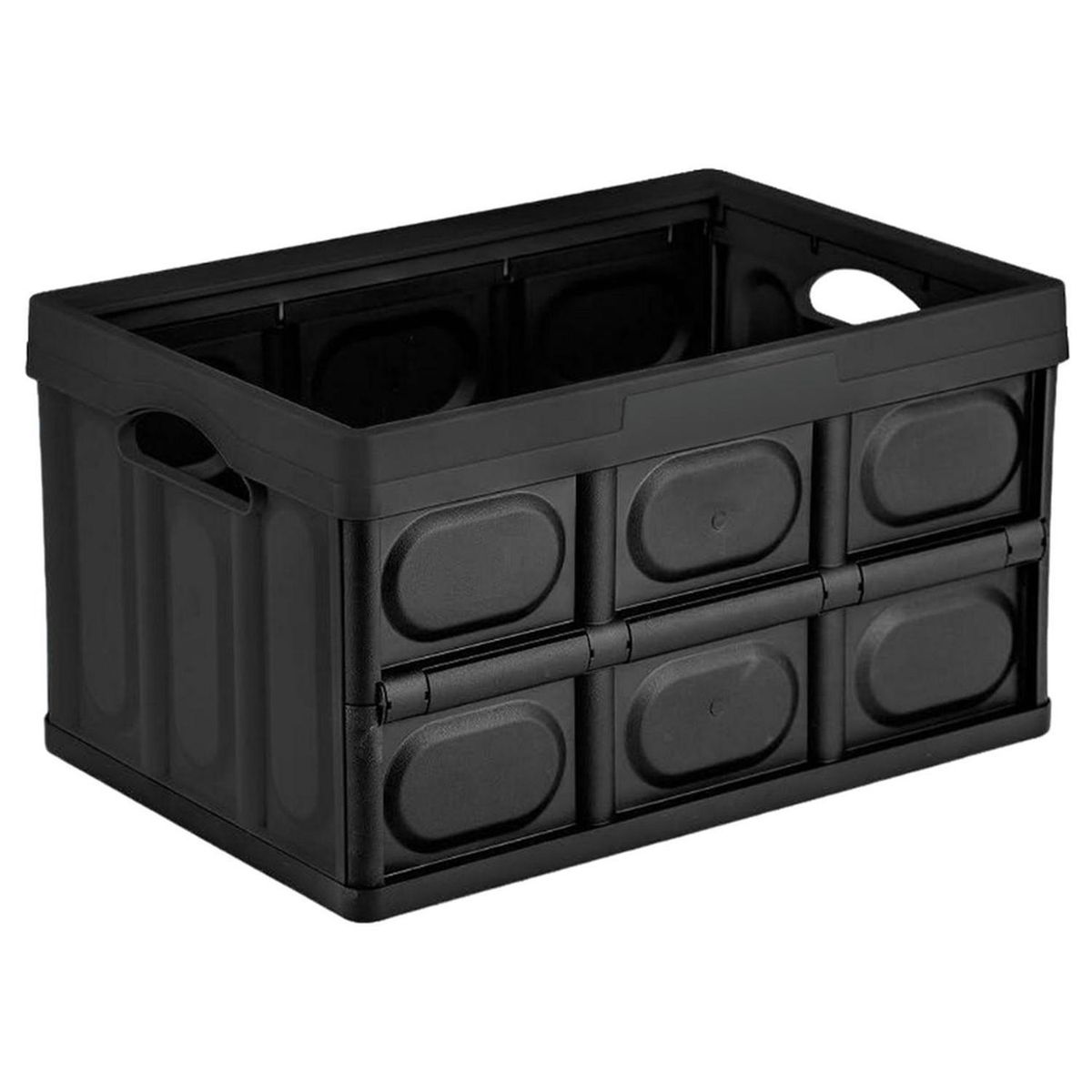 JUST HOME COLLECTION - Caja Plástica Plegable 53x37x53 cm Grafito