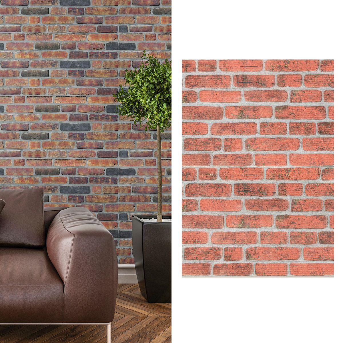 DIB - Panel Muro 3D Wonderwalls 215 50x100 cm Ladrillo 6.5 m2 13 unidades