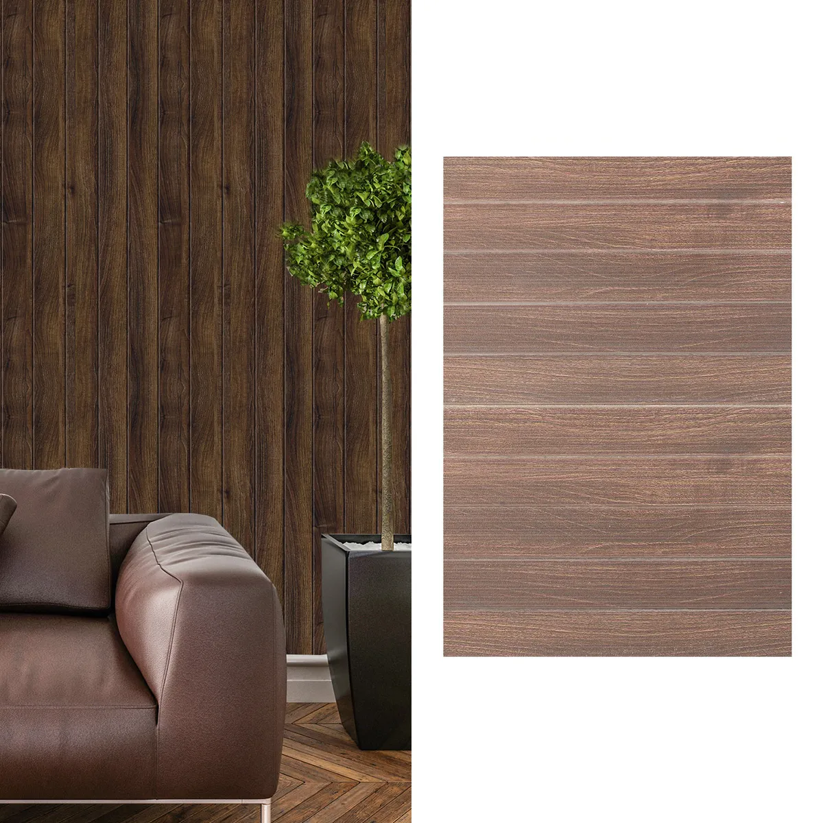 DIB - Panel Muro 3D Wonderwalls 18 100x50 cm Café 4 m2 8 unidades