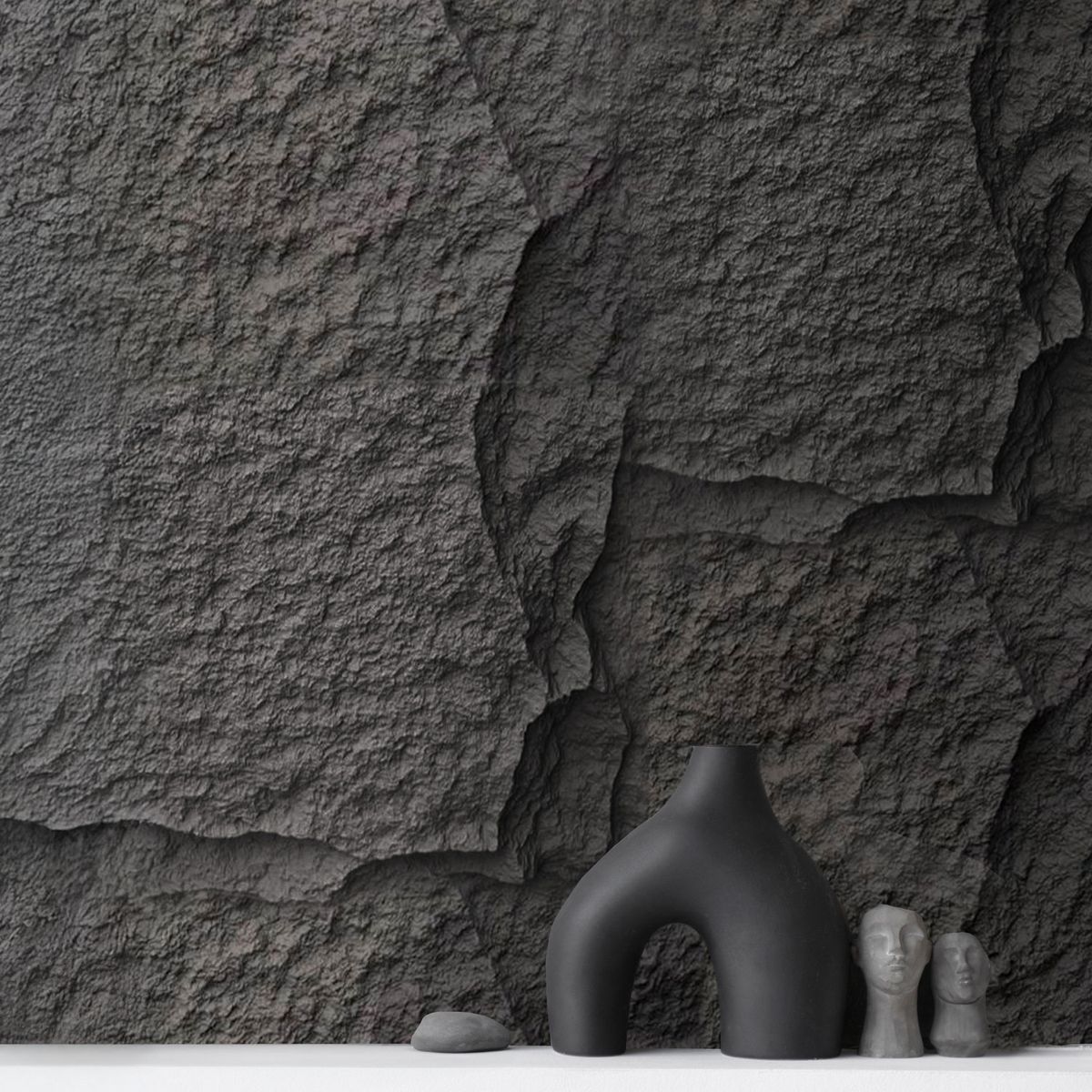 DIB - Panel Muro Rock 120x60 cm gris 7,2 m2 caja 10 und