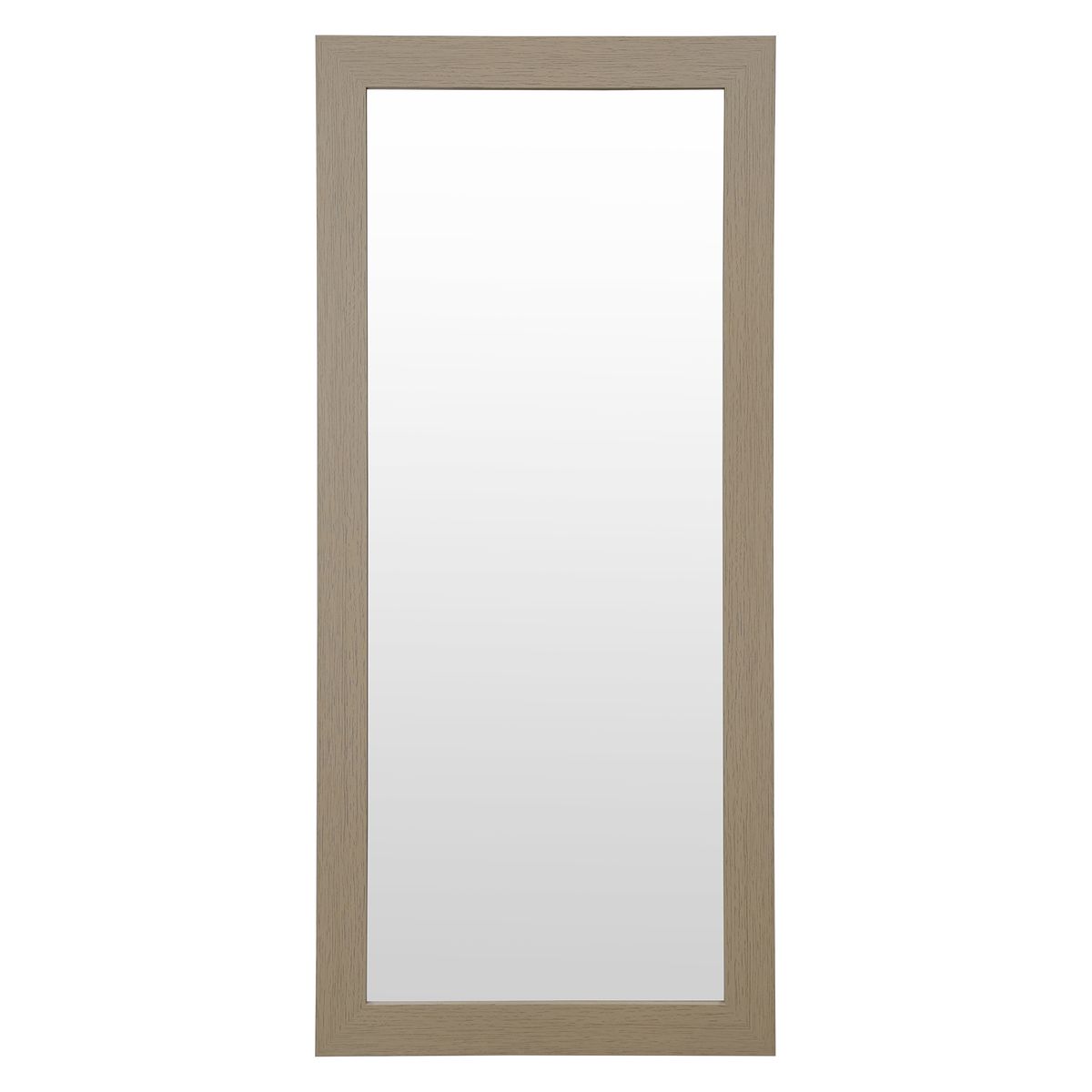 DORAL - Espejo Decorativo Forma Rectangular 55x120 cm Café Pared