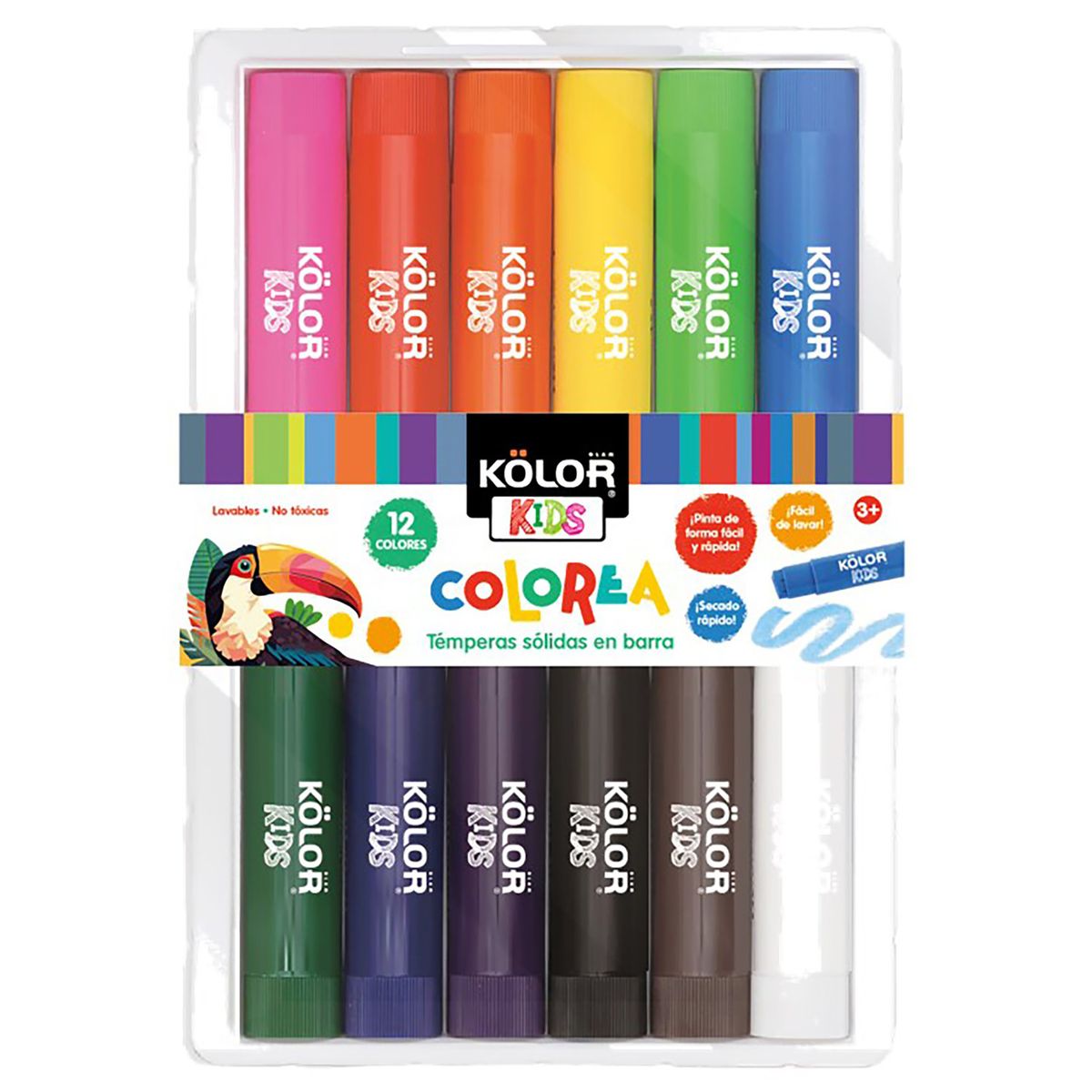 KOLOR - Set Temperas Sólidas en Barra Kolor