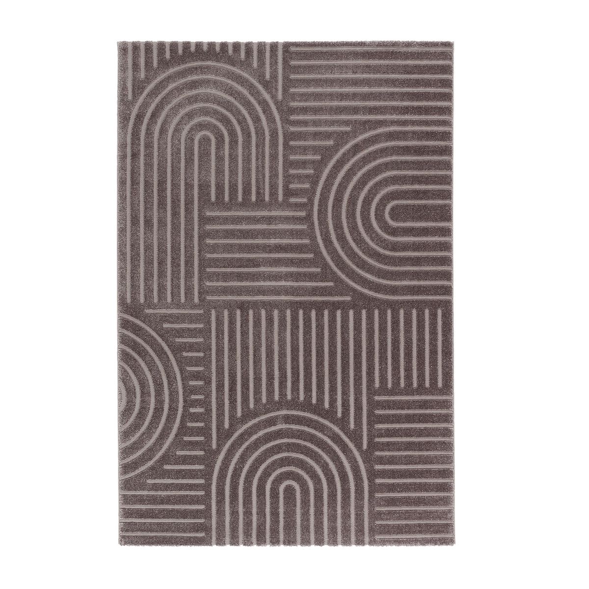 DIB - Alfombra Grande Oslo 200x290 cm Poliéster Gris