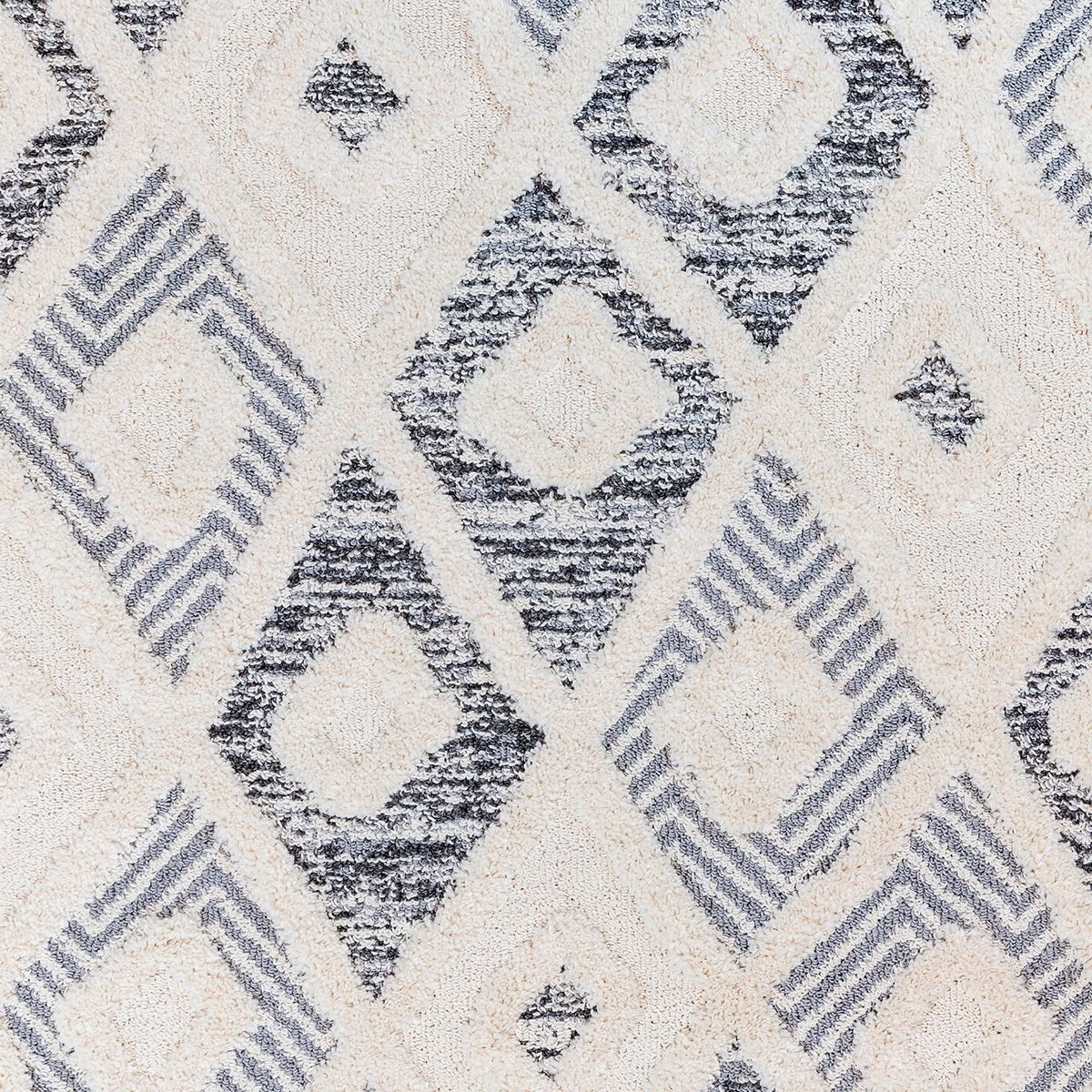 DIB - Alfombra Otawa 80x120 cm Poliéster Crema