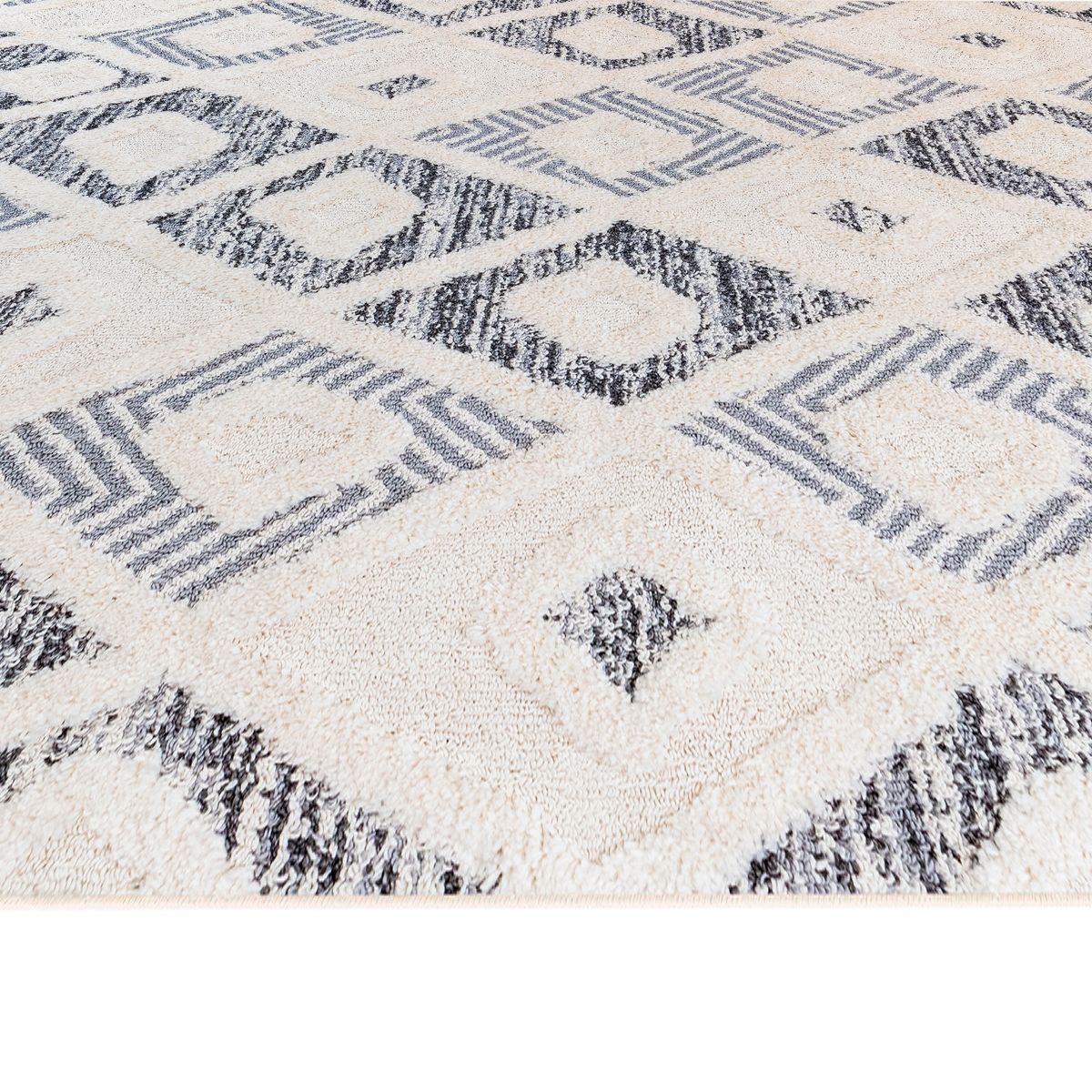 DIB - Alfombra Otawa 160x230 cm Poliéster Crema