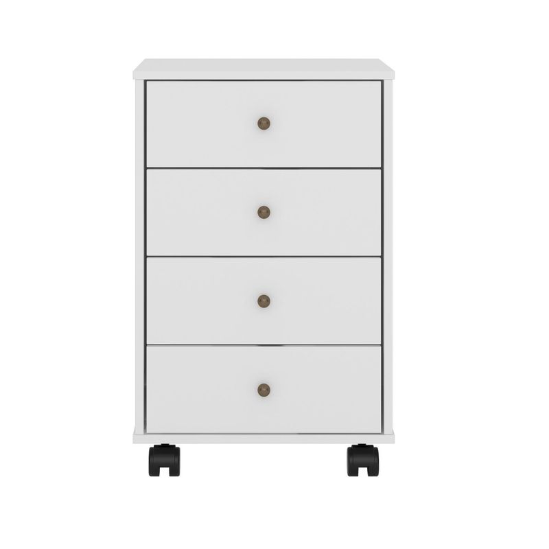 RODLER - Cajonera con Ruedas 4 Cajón(es) RD826 45x72x36 cm Blanco