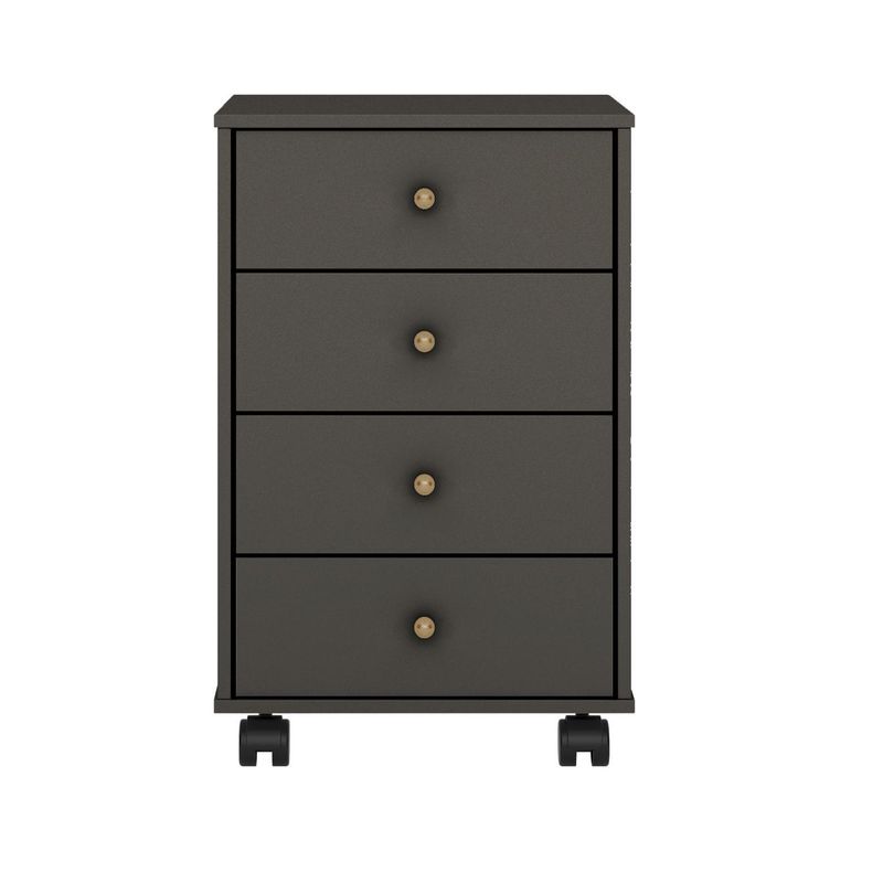 RODLER - Cajonera con Ruedas 4 Cajón(es) RD827 45x72x36 cm Grafito