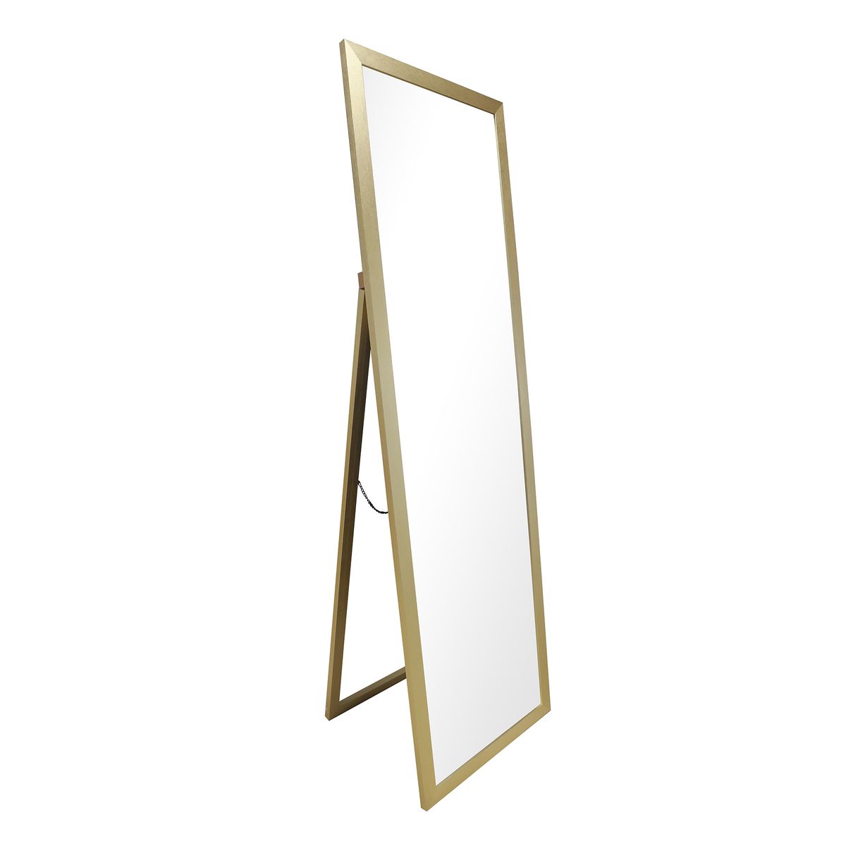 DORAL - Espejo Pedestal Decorativo  Rectangular 46x156 cm Dorado