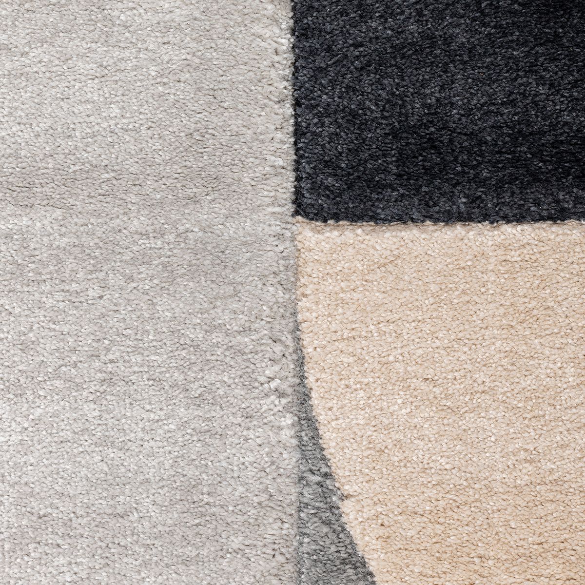 DIB - Alfombra Oporto 133x190 cm Poliéster Crema/gris