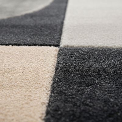 Imagen 2 del producto Alfombra Oporto 160x230 cm Poliéster Crema/gris