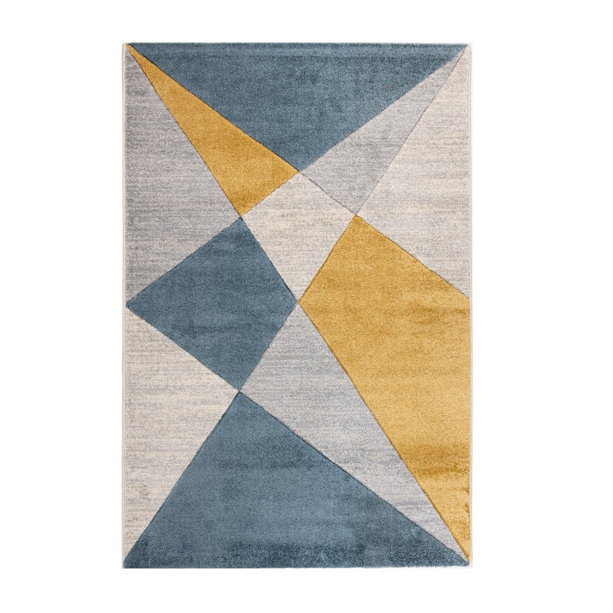 DIB - Alfombra Orleans 133x190 cm Polipropileno Azul/oro