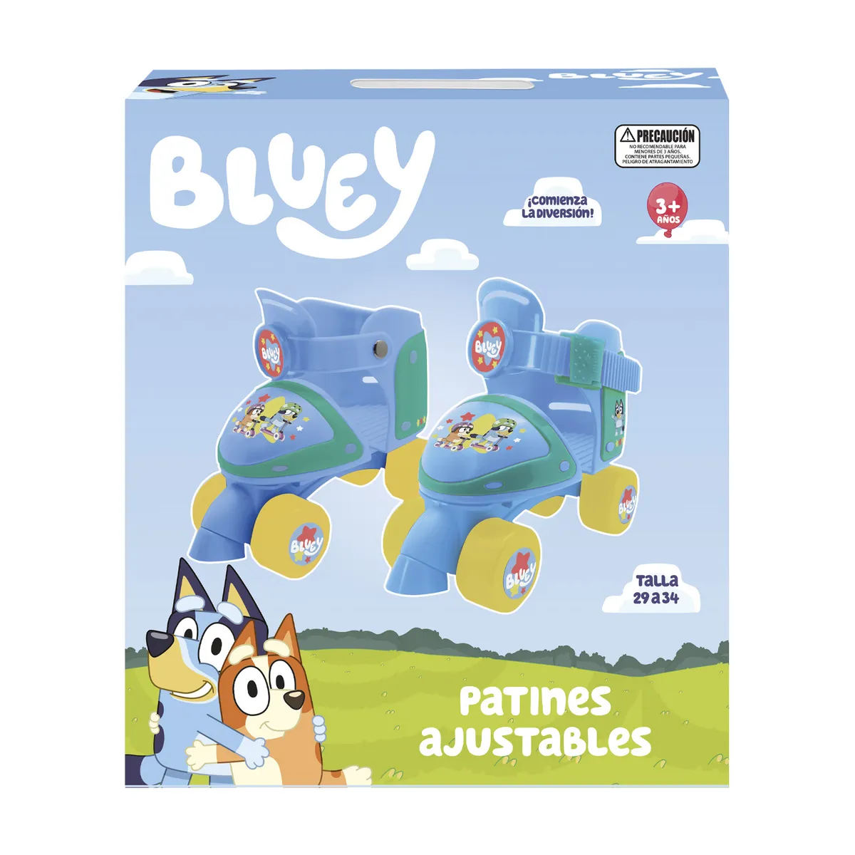 BLUEY - Patín Ajustable Celeste Desde 3 años