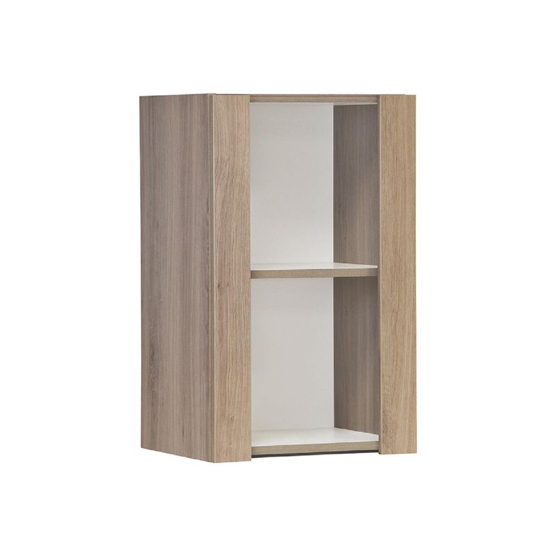 MOBIKIT - Mueble Mural 1 Puerta Vidriado 40 cm Roble