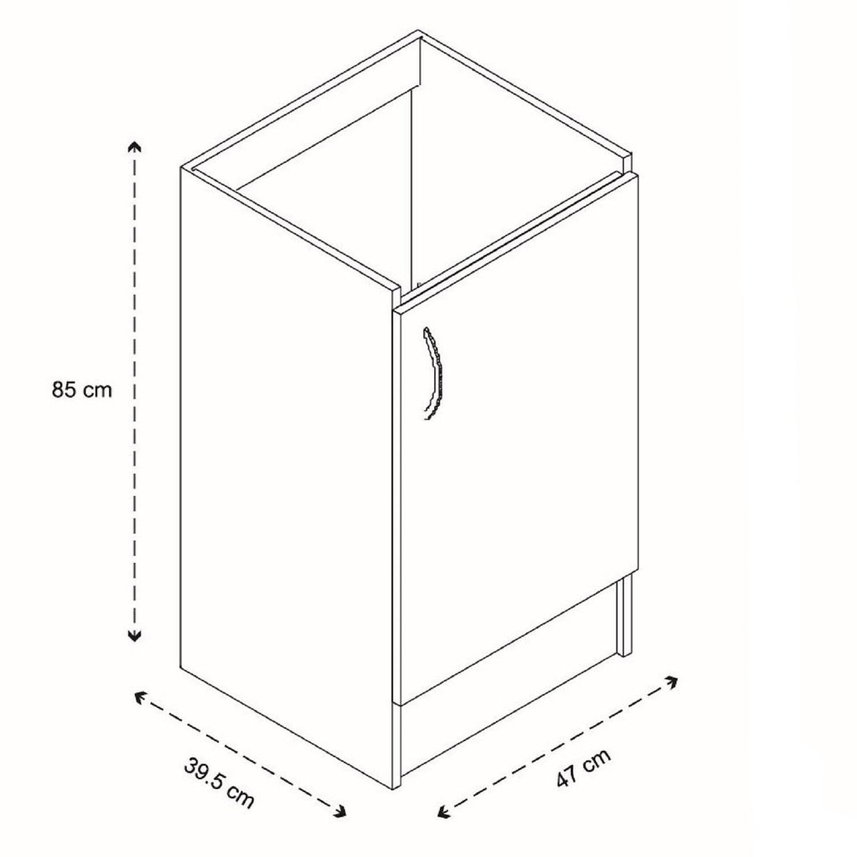 MOBIKIT - Mueble Lavadero Mini Blanco
