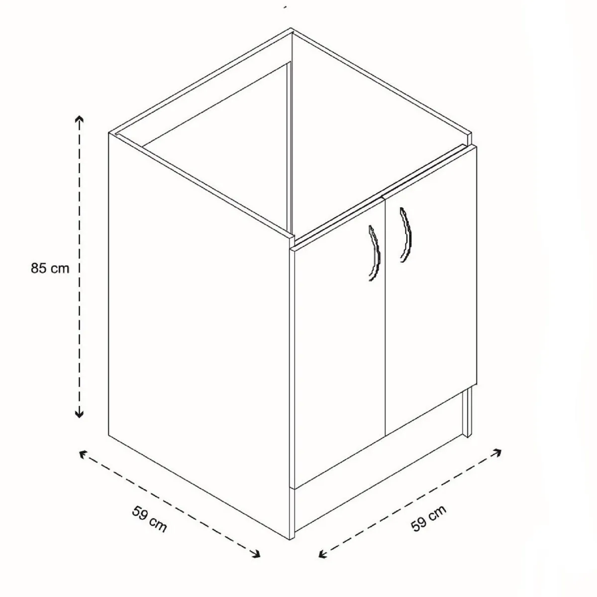 MOBIKIT - Mueble Lavadero Forlady Blanco