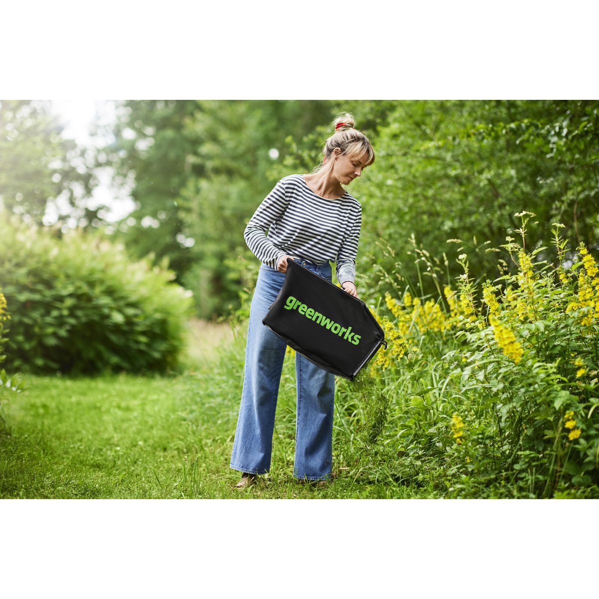 GREENWORKS - Cortadora Pasto Inalámbrico 24V 13"+ Kit