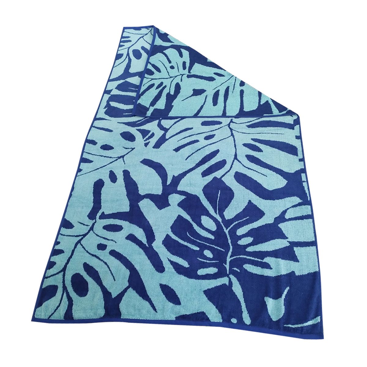 ILLUSIONS - Toalla Playa 800 gr Algodón 100x180 cm Azul