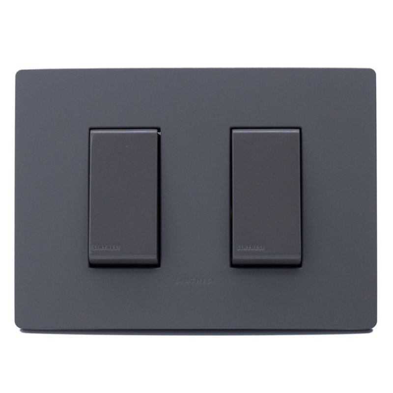 SINTHESI - Interruptor 9/12 1 m doble armado S32 grey mate-grey