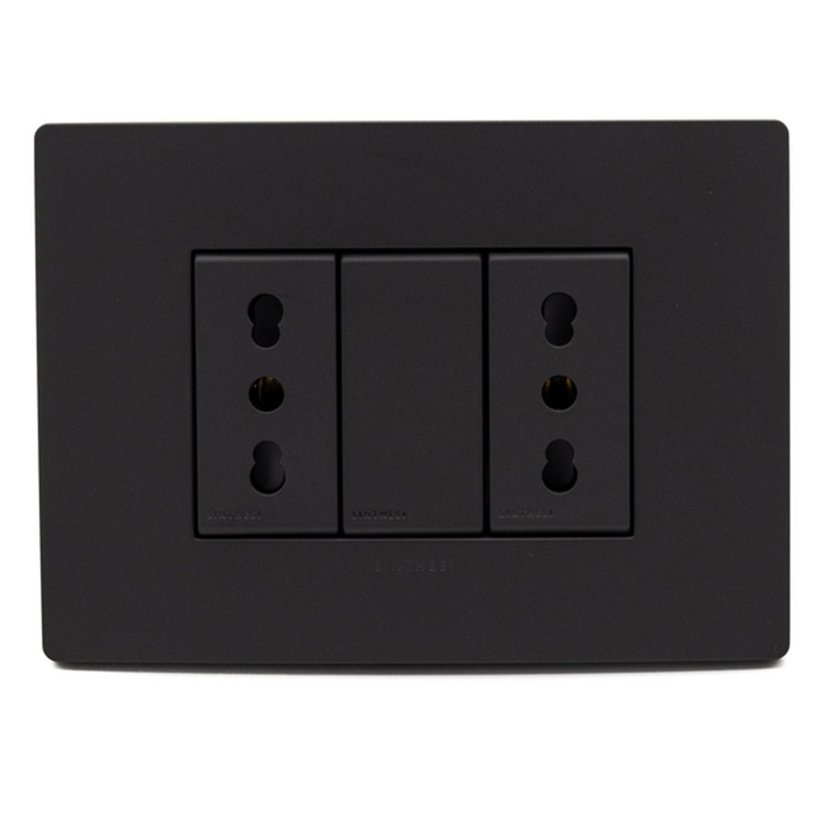 SINTHESI - Enchufe duplex 10/16A armado S33 noir