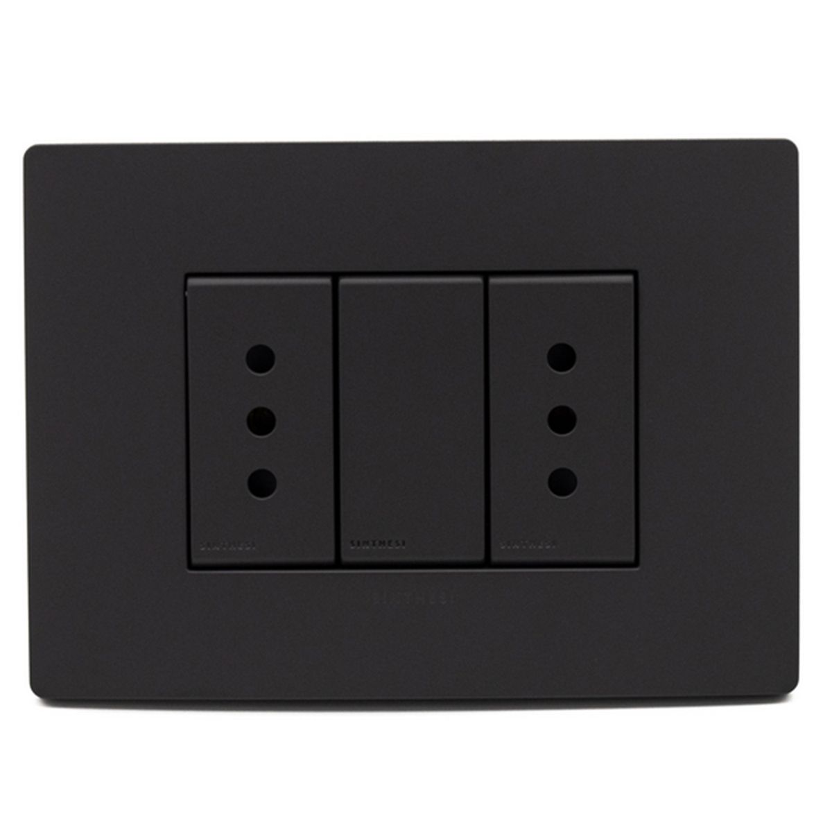 SINTHESI - Enchufe duplex 10A armado S33 sinhesi noir