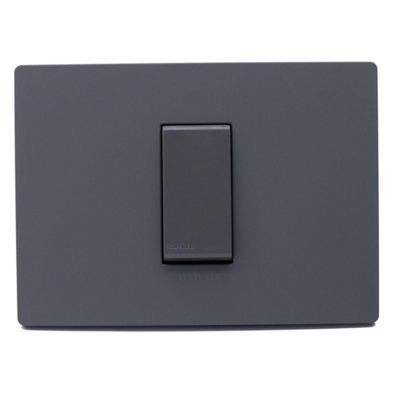SINTHESI - Interruptor 9/12 1 m simple armado S32 grey mate-grey