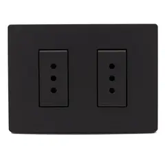 SINTHESI - Enchufe doble 10A armado S33 noir
