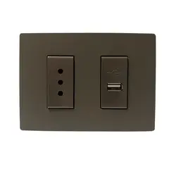 SINTHESI - Enchufe 10 A Grey