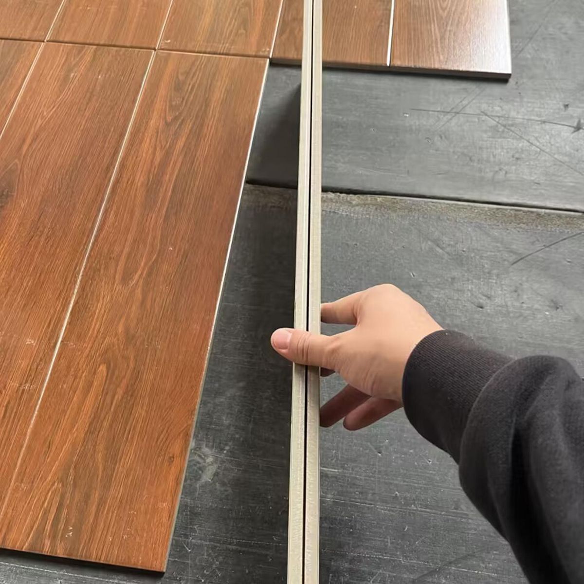 LSTORE - Porcelanato 15x60 cm Caoba Café 1 m2