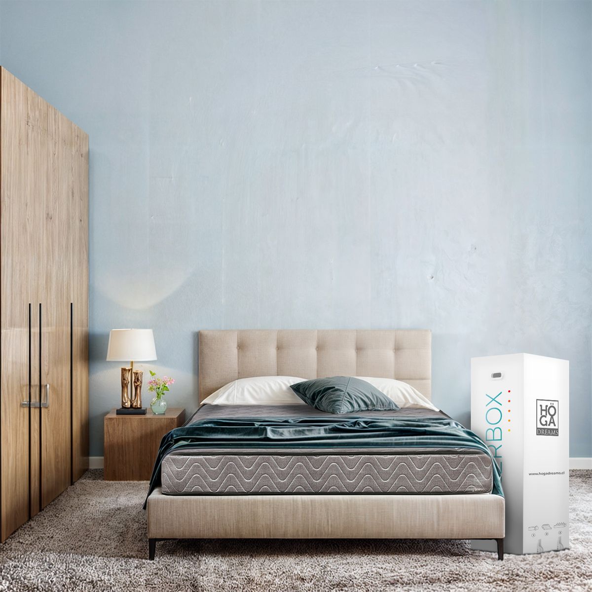 HOGADREAMS - Colchón Comprimido Plus Bonnell 2 plazas