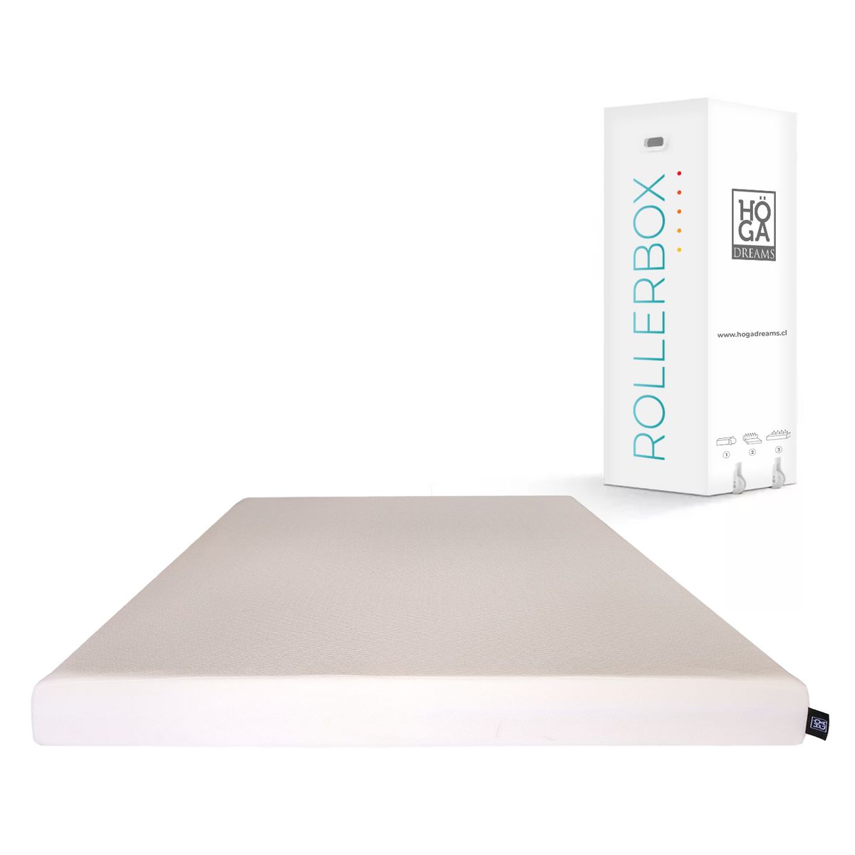 HOGADREAMS - Colchón Comprimido Espuma Memory Foam 1 plaza