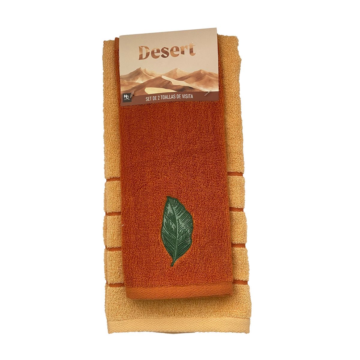 JUST HOME COLLECTION - Set de Toallas Dessert 350 gr Algodón 40x70 cm Multicolor