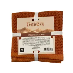 JUST HOME COLLECTION - Set de Toallas Dessert 300 gr Algodón 30x0.5 cm Multicolor