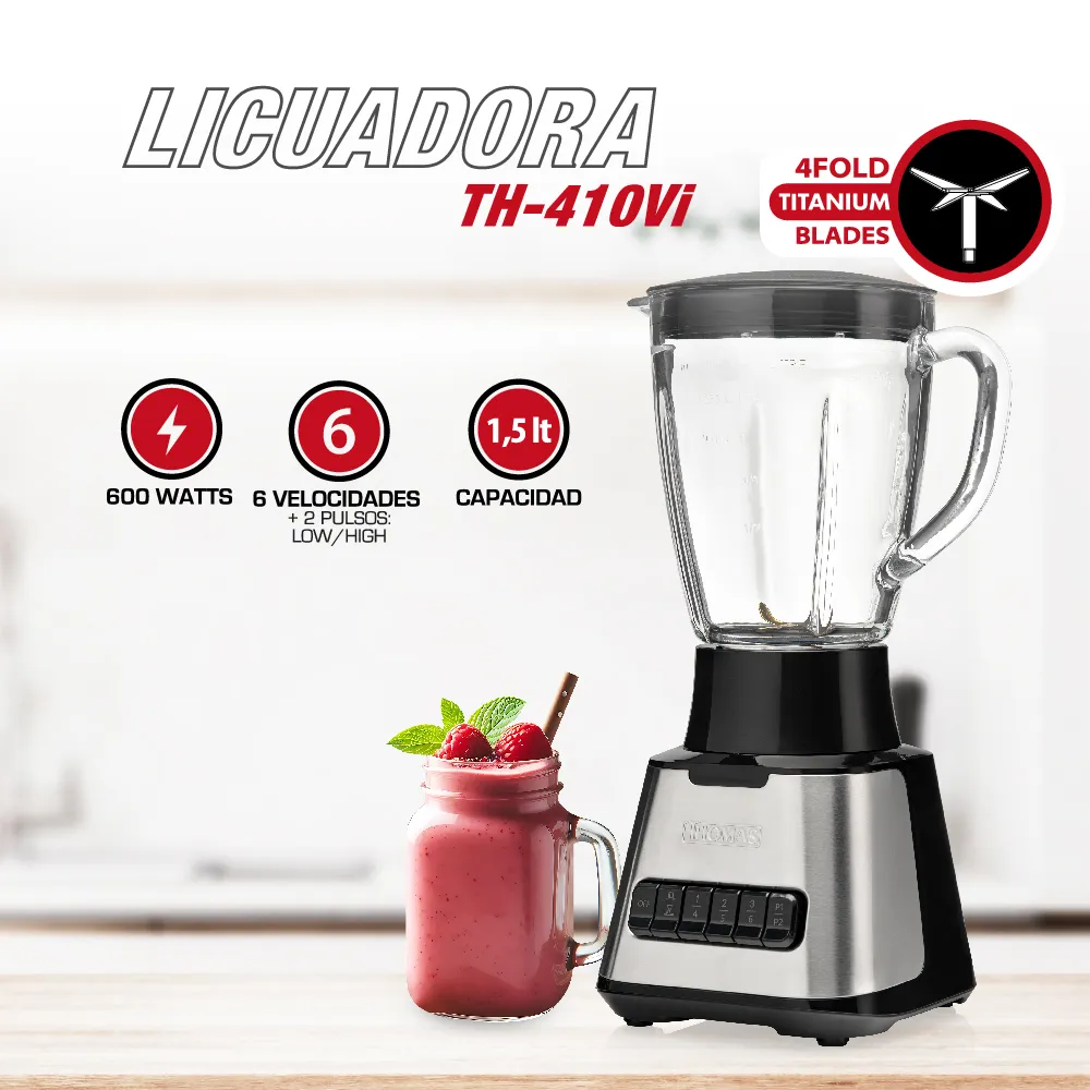 Thomas Licuadora 1.5 L Acero Inoxidable TH-410VI, foto 2
