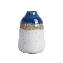 SOHOGAR - Jarrón Cerámica Meteoric Blue 14,5x9,7 cm