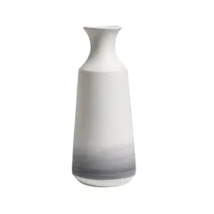 SOHOGAR - Jarrón De Cerámica In Fader Grey 12x30,5 cm Blanco-Gris