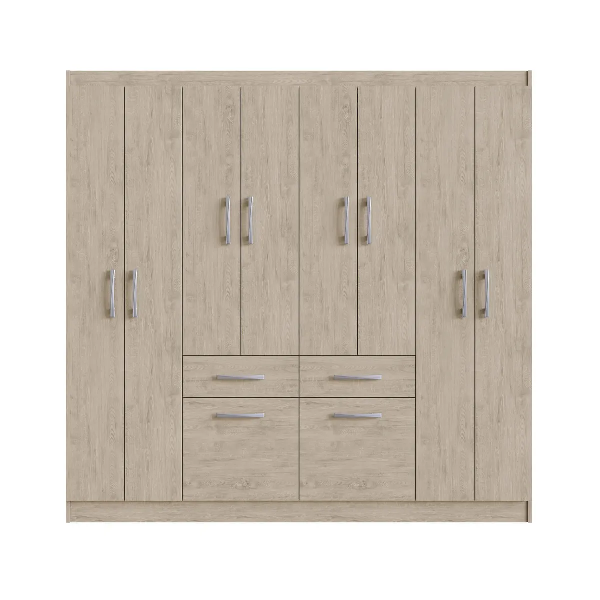 ALTAVISION - Closet 8 Puerta(s) 2 Cajón(es) 3 Repisa(s) 180x177x39 cm Arena
