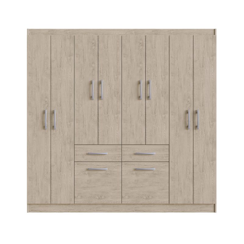 ALTAVISION - Closet 8 Puerta(s) 2 Cajón(es) 3 Repisa(s) 180x177x39 cm Arena