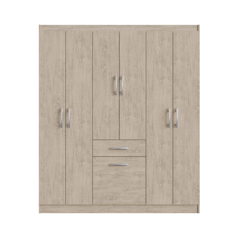 ALTAVISION - Closet 6 Puerta(s) 1 Cajón(es) 1 Repisa(s) 138x177x40 cm Arena
